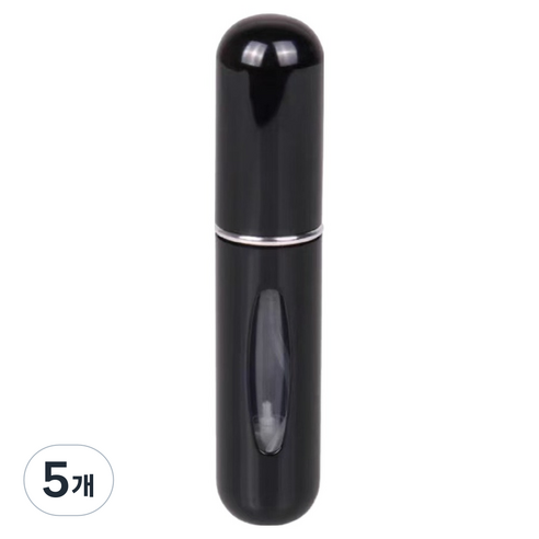 라비럭스 퍼퓸 리필 향수공병 5ml, 5개, 블랙 5개, 블랙