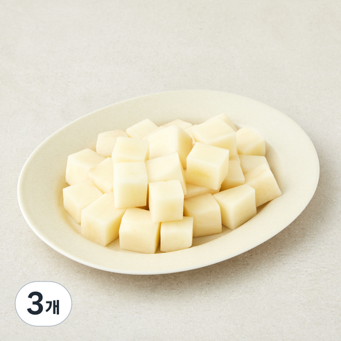 국내산 조각감자 깍둑썰기, 3개, 300g