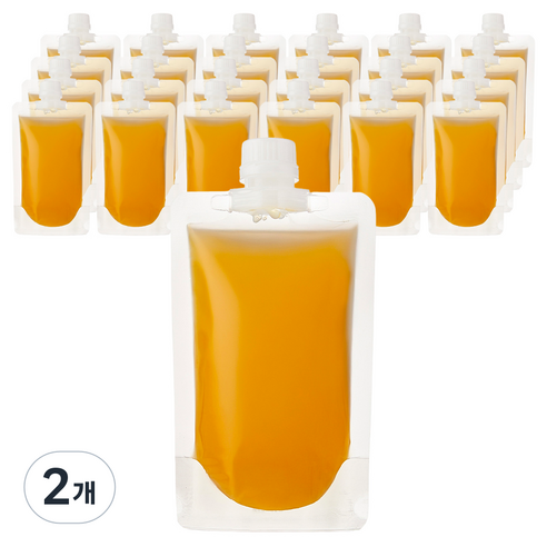 코멧 투명 스파우트 음료 파우치 300 mL, 입구지름 22mm, 25개입, 2개