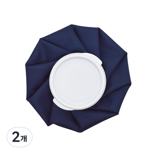 아리코 냉온찜질 얼음주머니 14 x 7 cm 네이비, 2개
