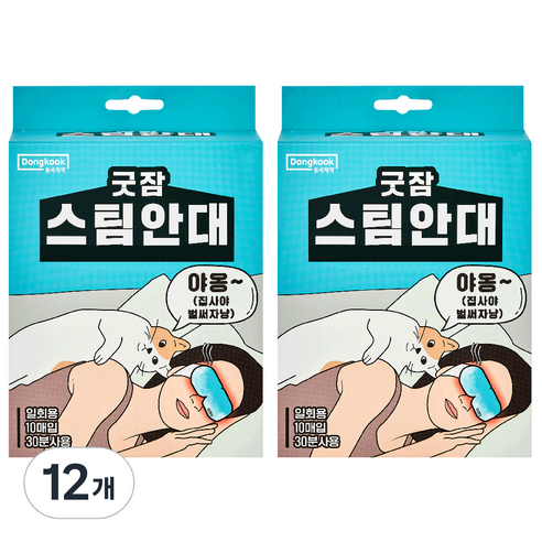 동국제약 굿잠 스팀안대, 10개입, 12개