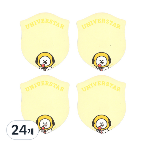 BT21 1단 점착메모지, 치미, 40매, 24개
