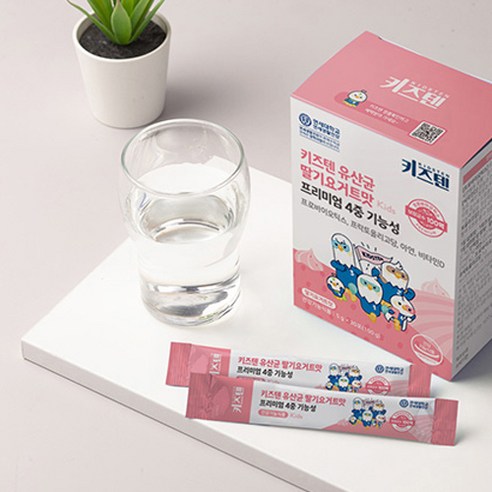 키즈텐 4중기능성 프로바이오틱스 유산균 딸기요거트맛 30p 150g, 1개 이미지 3