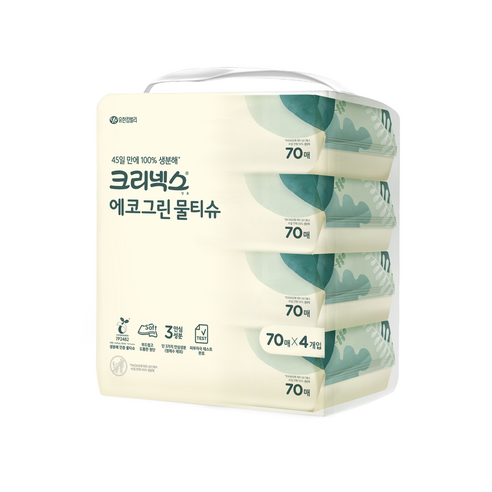 크리넥스 에코그린 물티슈 캡형 이미지 2