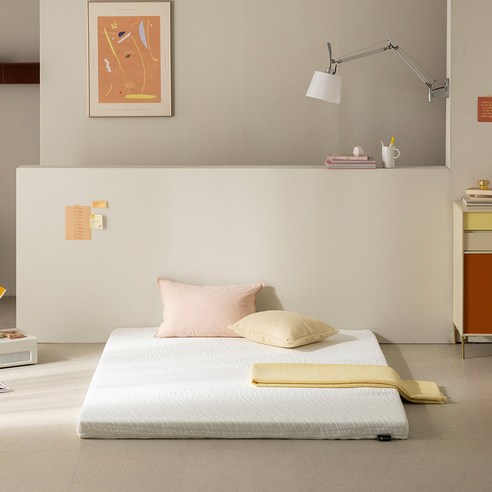 지누스 라돈테스트 기준충족 베이직 메모리폼 토퍼 후기 분석 - 메모리폼 질감 상세