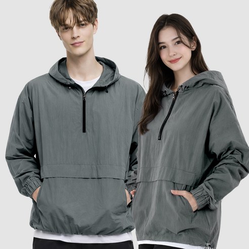 아르메데스 남녀공용 아노락 후드 바람막이 자켓 AR-102