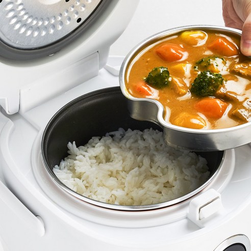 보아르 혼요 미니 전기밥솥 3인용 밥 짓는 모습 이미지