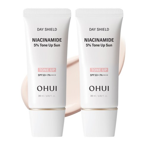 오휘 데이쉴드 나이아신아마이드 5% 톤업선 더블 기획 SPF50+ PA++++, 2개, 30ml