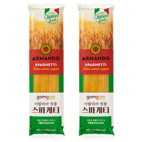 곰곰 이탈리아 정통 스파게티, 500g, 2개