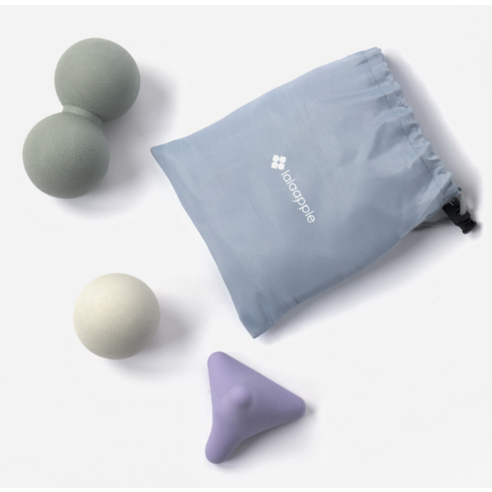 라라애플 마사지 지압볼 3종 + 파우치 세트 이미지 2