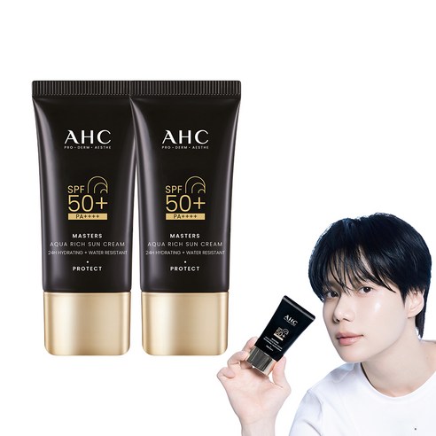 AHC 마스터즈 아쿠아 리치 선크림 SPF50+ PA++++ 이미지 2