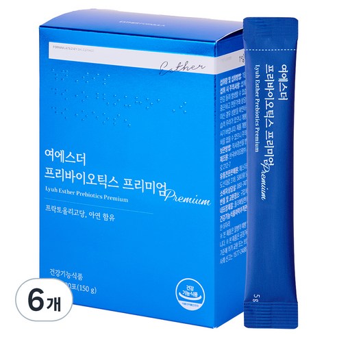에스더포뮬러 여에스더 프리바이오틱스 프리미엄 30p, 6개