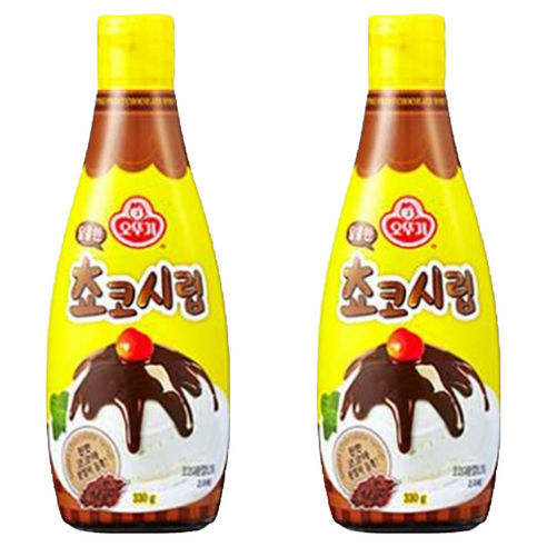 오뚜기 달콤한쵸코시럽, 220g, 2개