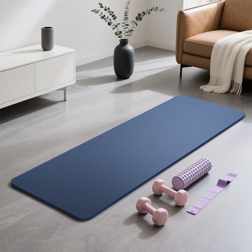 코멧 스포츠 NBR 요가매트 하나면 층간소음 걱정 없이 홈트 끝