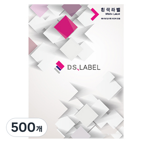 디에스라벨 레이저잉크젯 흰색 DS3021, 21칸, 500개