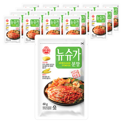 오뚜기 뉴슈가분말, 60g, 20개