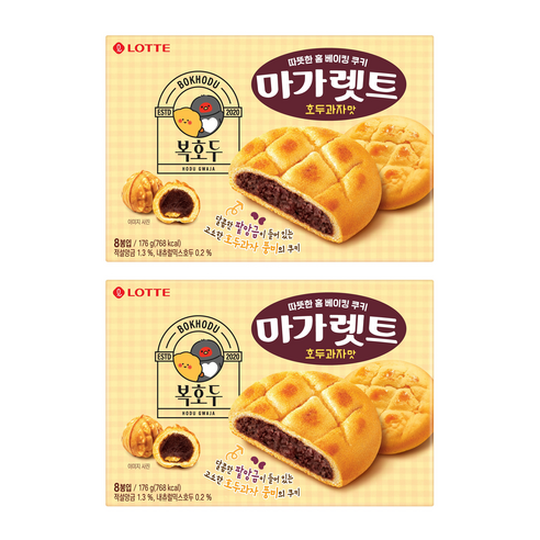 마가렛트 호두과자맛 쿠키, 176g, 3개