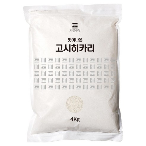 도정공장 씻어나온 고시히카리 백미, 1개, 특등급
