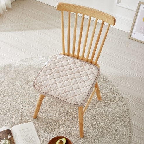 더안 논슬립 극세사 쇼파 조절기 일체형 1인용 전기방석 DHB-1024, 베이지, 45 x 45 cm