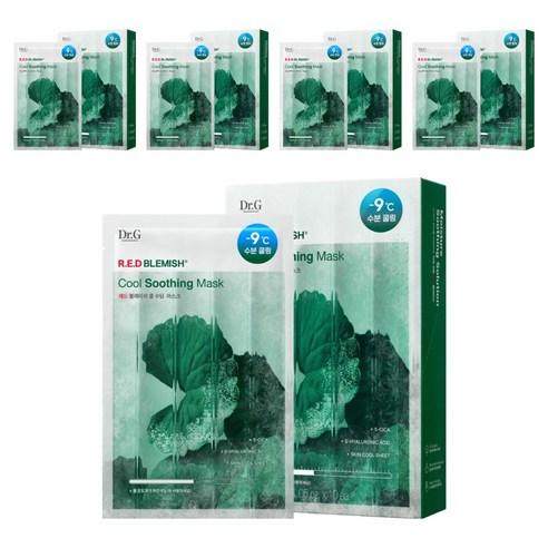 닥터지 레드 블레미쉬 쿨 수딩 마스크, 10개입, 5개