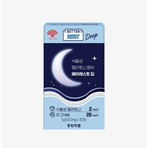 동화약품 흑하랑상추 식물성 멜라토닌 2mg 함유 배러레스트 딥 10정, 3개 이미지 3