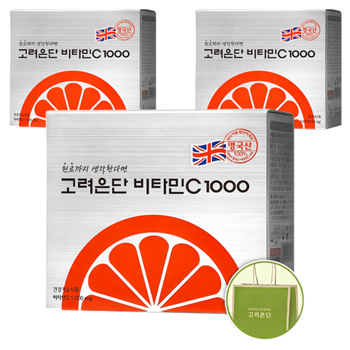 고려은단 비타민C 1000 + 쇼핑백, 180정, 3개