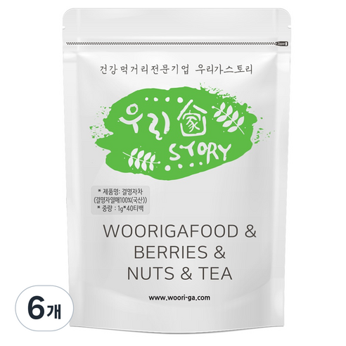 우리가스토리 국내산 결명자차, 1g, 6개, 40개입