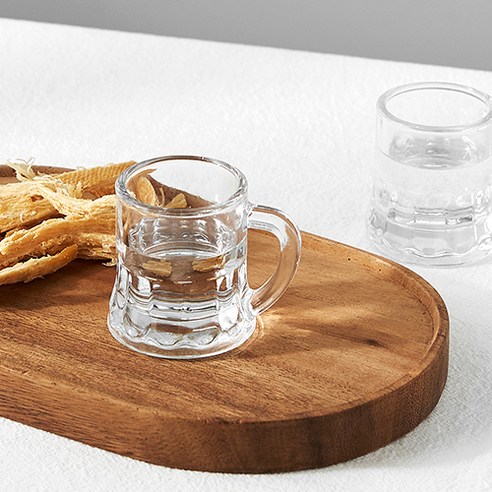 JIN GLASS 손잡이 소주잔 50ml, 투명, 12개 - 소주/사케/막걸리잔 | 쿠팡