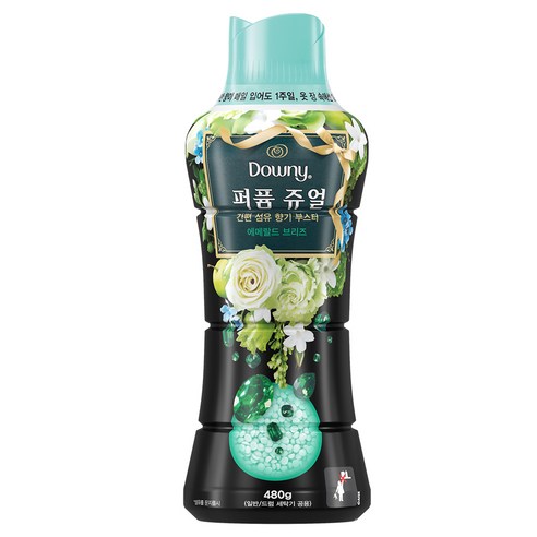 다우니 퍼퓸 쥬얼 에메랄드 브리즈 향기부스터, 480g, 1개