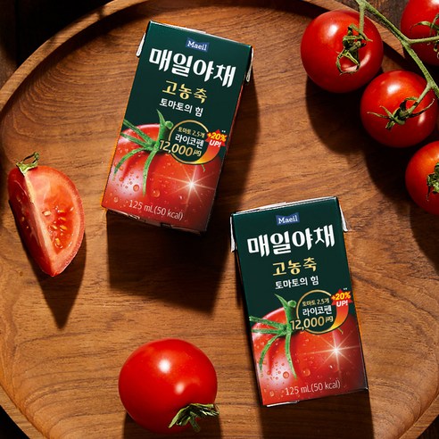 매일야채 고농축 토마토의 힘, 125ml, 24개