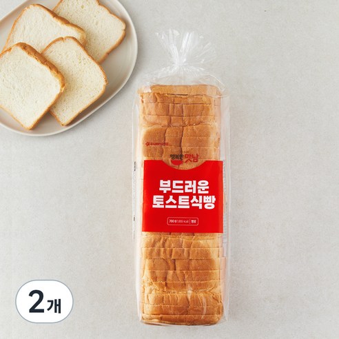 아워홈 부드러운 토스트식빵, 700g, 2개