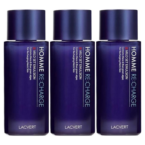 라끄베르 옴므 리차지 셋에멀전, 180ml, 3개