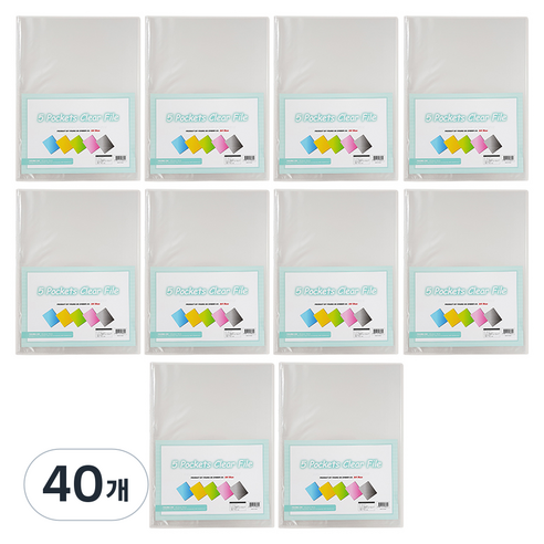 영오 고투명 클리어파일 A4 5p, 40개