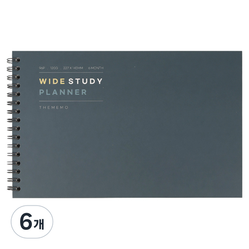 건망증 더메모 와이드 스터디플래너 6개월, 네이비, 6개