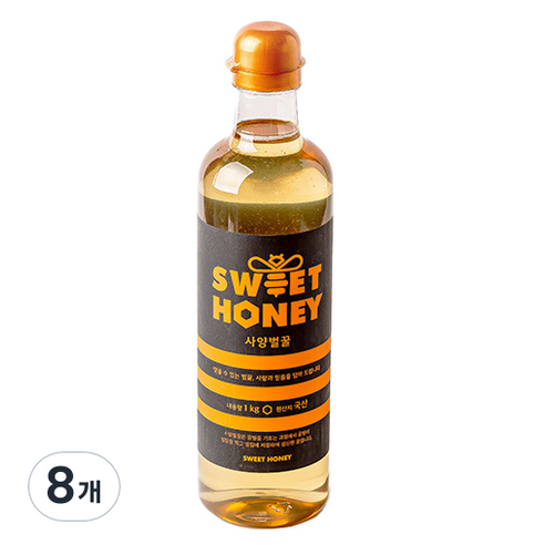 산내들농원 사양벌꿀, 1kg, 8개