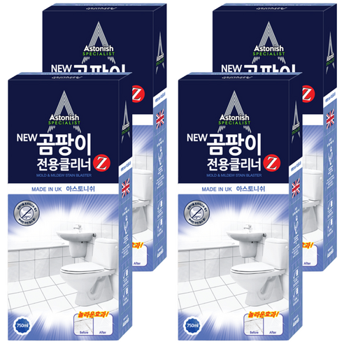 아스토니쉬 뉴 곰팡이 전용 클리너 제트, 750ml, 4개