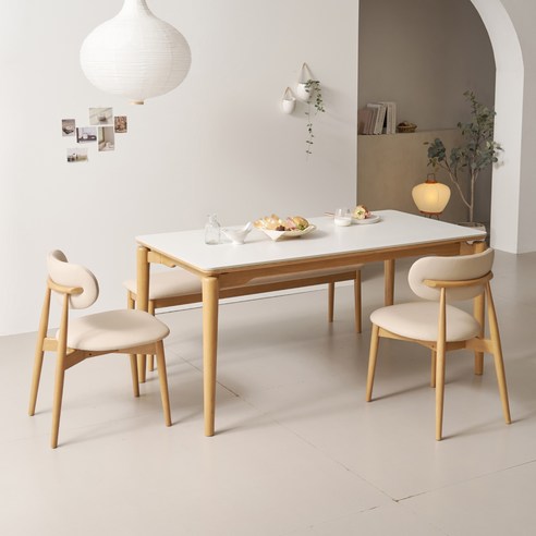 폴인퍼니 시에나 포세린 세라믹 식탁 1600 + 의자 2p + 벤치 세트 4인용 방문설치