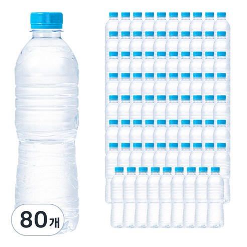 탐사 샘물 무라벨, 500ml, 80개