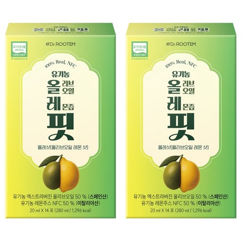닥터루템 유기농 올리브오일 레몬즙 핏, 14회분, 280ml, 2개