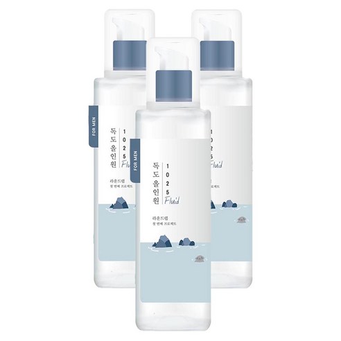 라운드랩 포 맨 1025 독도 올인원 플루이드, 200ml, 3개