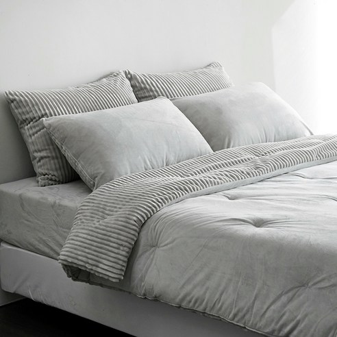 라뽐므 노르빅 극세사 차렵이불 디테일 컷 실제 사용 후기