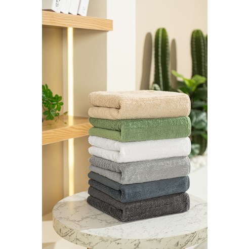 하비티 프리미엄 수건 200g 40수 코마사 후기 분석 - 도톰한 두께감 확인