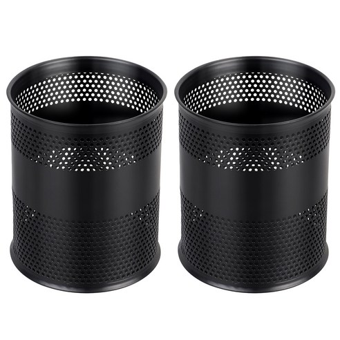 코멧 원형 연필꽂이, 블랙, 2개