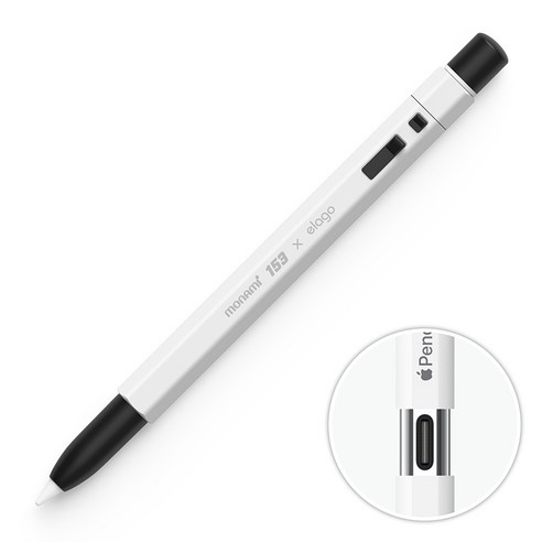 엘라고 모나미 애플펜슬 USB-C 실리콘 케이스, 혼합색상, 1개