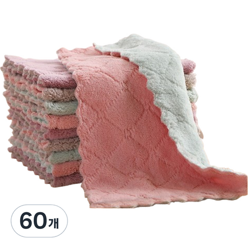 루아르모 물먹는 극세사 요술행주 랜덤발송, 60개