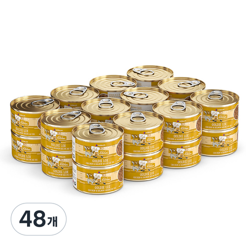웨루바 캣츠인더키친 골디락스, 닭+연어+참치, 90g, 48개