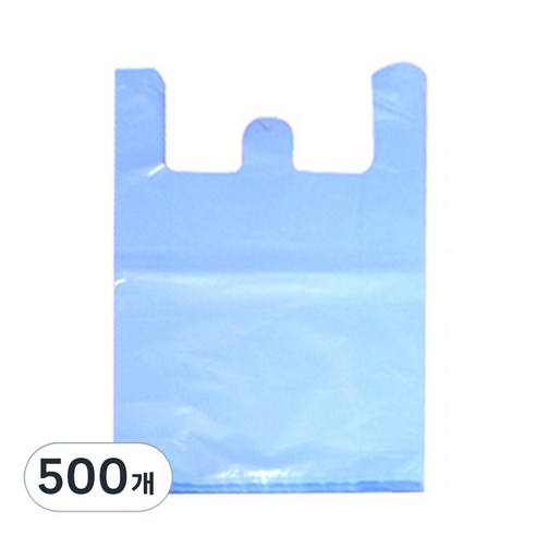 월드크린 손잡이 비닐봉투 하늘, 20L, 500개