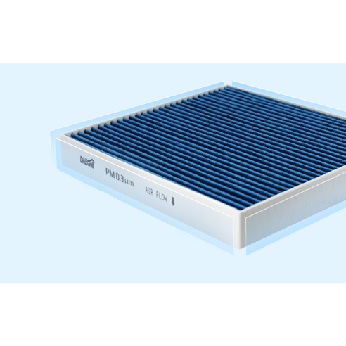 다보니 PM0.3 블루 활성탄 자동차 에어컨 필터, DK-KA4(카니발..., 2개 후기 분석 - 2개입 세트 구성 확인