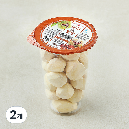 공주 생 깐 맛밤, 2개, 250g