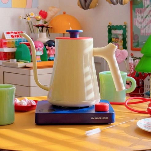 LIVING CREATOR 1度調節電熱水壺Genie VIVID 1000ml, ZT-DK10 - 快煮壺